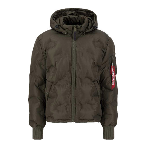 Alpha Industries Ανδρικό μπουφάν Hooded Logo Puffer